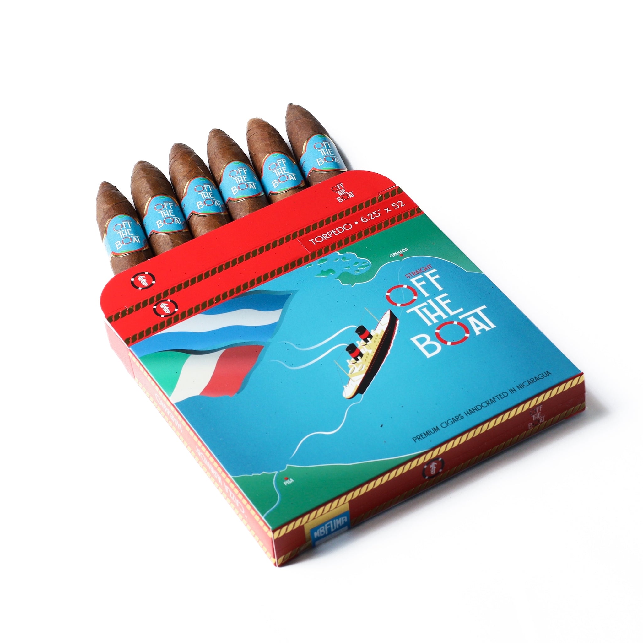 Straight Off The Boat Habano Torpedo - 6ct