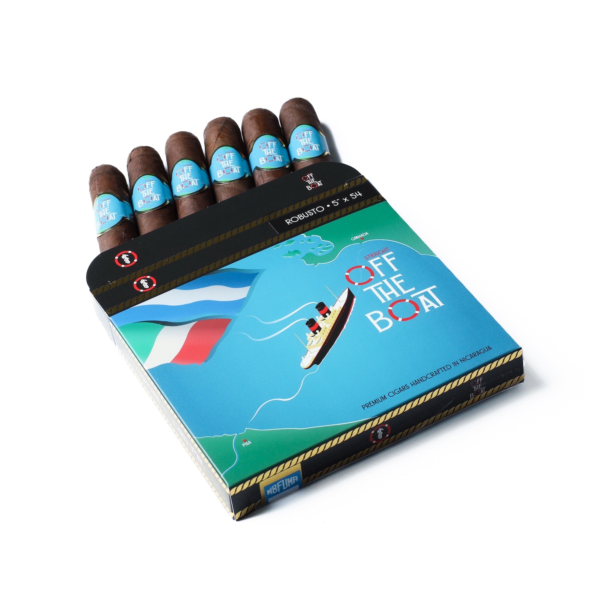 Straight Off The Boat Maduro Robusto 6ct